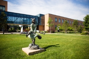 statue on grass